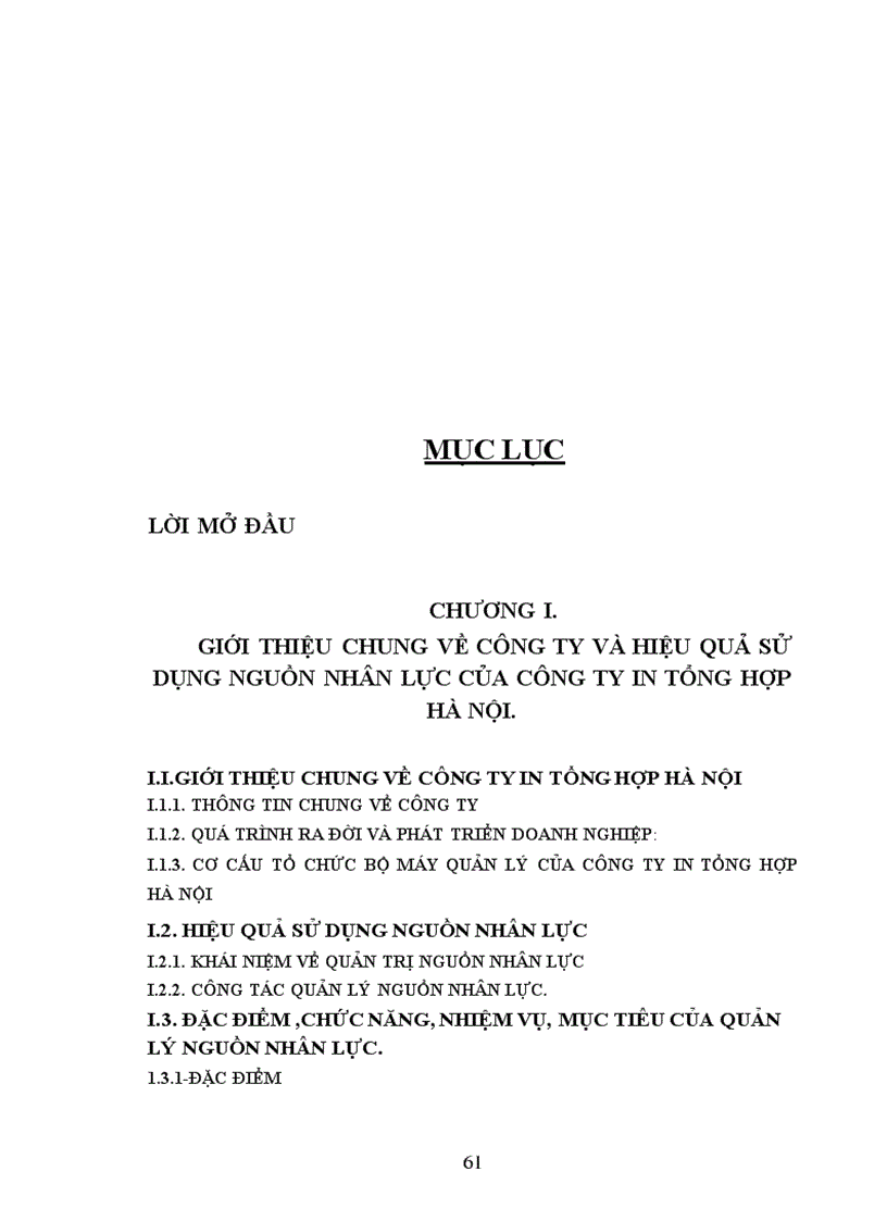 image for page Phân tích thực trạng đề xuất giải pháp nhằm nâng cao hiệu quả quản lý và sử dụng nguồn nhân lực của côngty in tổng hợp hà nội