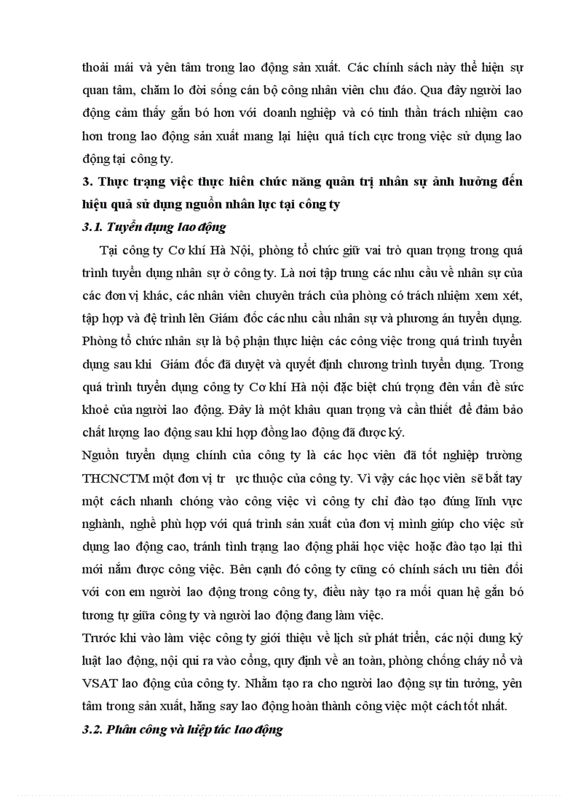 image for page Phân tích thực trạng nhằm nâng cao hiệu quả sử dụng nguồn nhân lực tại công ty TNHHNN một thành viên Cơ Khí Hà Nội