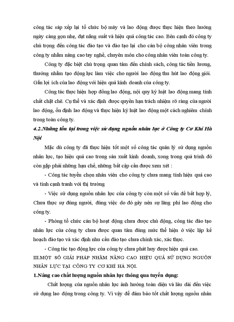 image for page Phân tích thực trạng nhằm nâng cao hiệu quả sử dụng nguồn nhân lực tại công ty TNHHNN một thành viên Cơ Khí Hà Nội