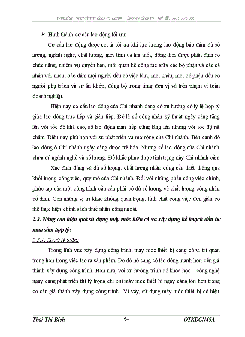 image for page 1số biện pháp hạ giá thành công trình cầu ở Chi nhánh Tổng Công ty xây dựng công trình giao thông 4 Hà Nội