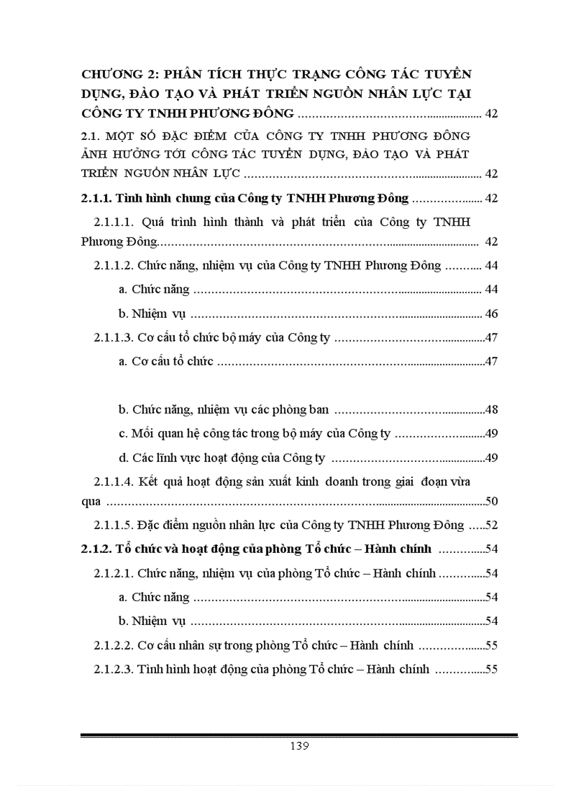 image for page Thực trạng và một số giải pháp nhằm hoàn thiện công tác Tuyển dụng Đào tạo và phát triển nguồn nhân lực tại Công ty TNHH Phương Đông