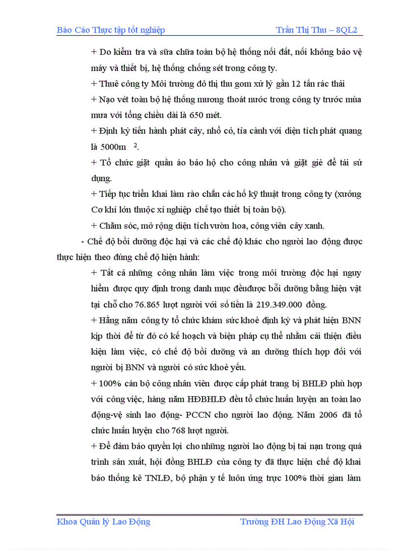 image for page Tìm hiểu về thực trạng công tác Bảo hộ lao động trong Công ty TNHH nhà nước một thành viên Cơ khí Hà Nội