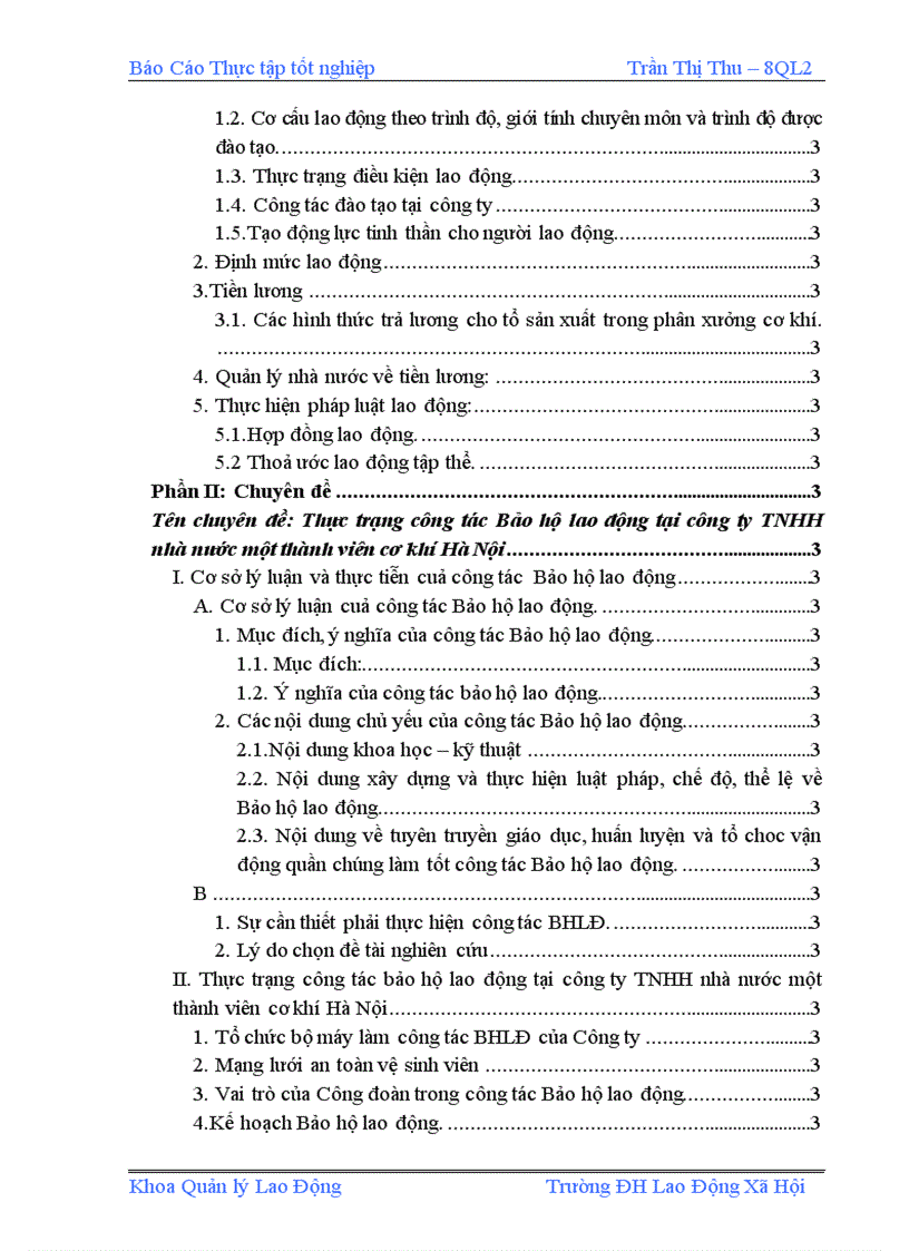 image for page Tìm hiểu về thực trạng công tác Bảo hộ lao động trong Công ty TNHH nhà nước một thành viên Cơ khí Hà Nội