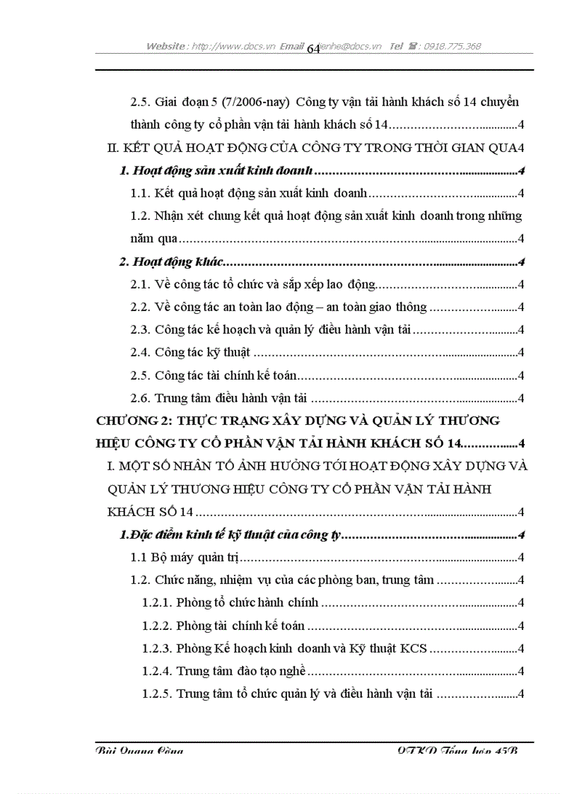 image for page Hoàn thiện việc xây dựng và quản lý thương hiệu Công ty Cổ phần Vận tải Hành khách số 14