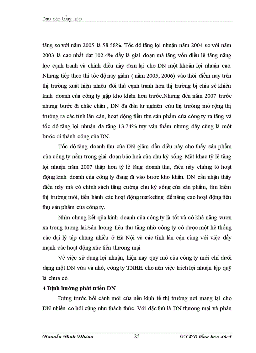 image for page Báo cao tổng hợp Tại Công ty Thương mại và dịch vụ Duy Linh