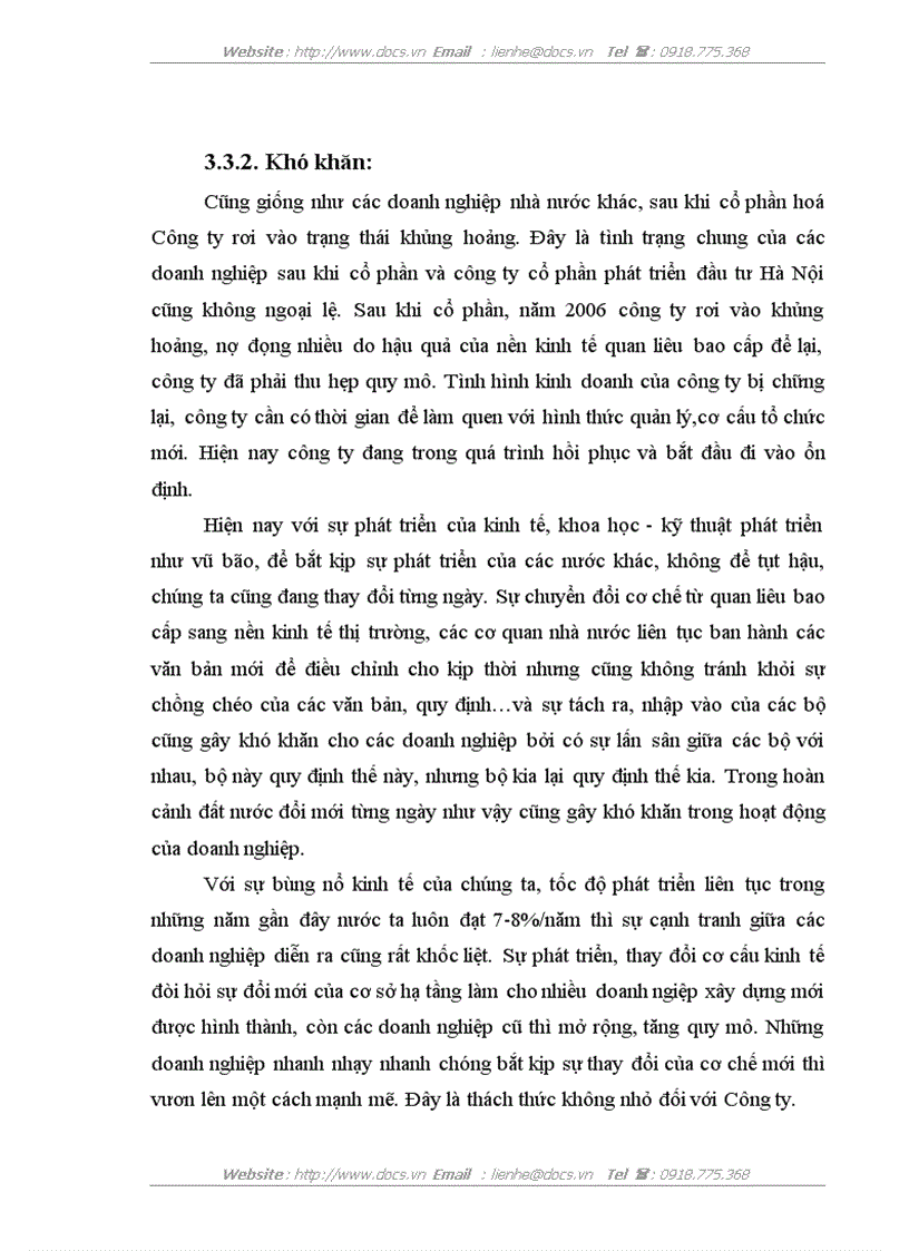 image for page Báo cao tổng hợpTại Công ty CP phát triển đầu tư Hà Nội