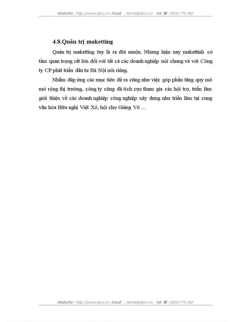 image for page Báo cao tổng hợpTại Công ty CP phát triển đầu tư Hà Nội