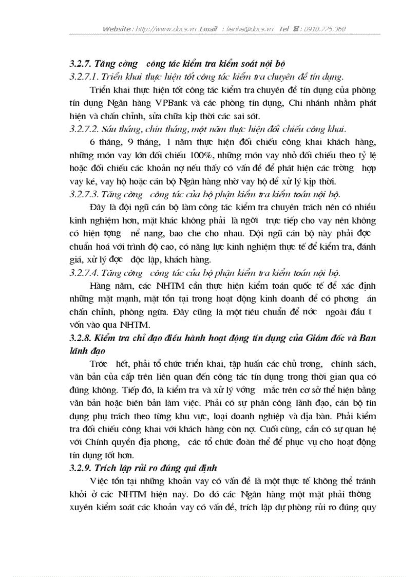 image for page Một số giải pháp phòng ngừa và hạn chế rủi ro tín dụng tại VPBank