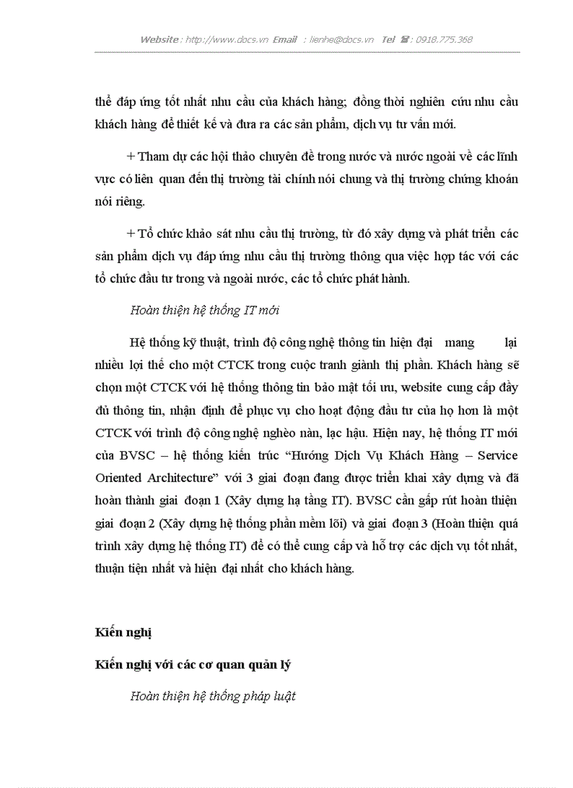image for page Nâng cao hiệu quả hoạt động tư vấn của Công ty Cổ phần chứng khoán Bảo Việt BVSC