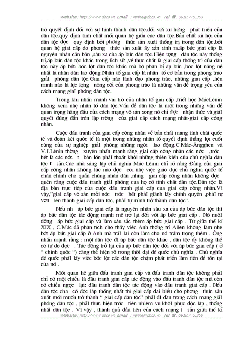 image for page Vấn đề giai cấp và dân tộc trong thời đại ngày nay Liên hệ với thực tiễn Việt Nam