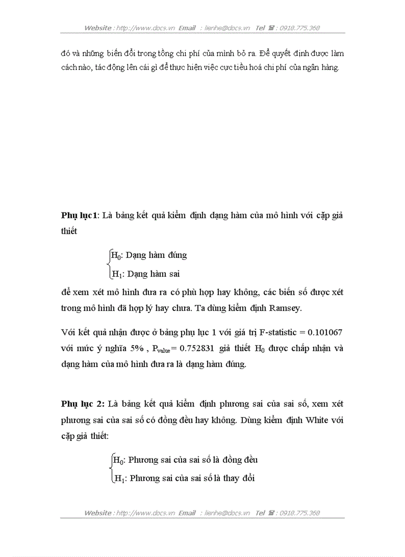 image for page Ứng dụng mô hình chi phí ngân hàng với sự trợ giúp của phần mềm Eviews tại ngânhàng NHTMCP Công Thương VietinBank Hoàn Kiếm