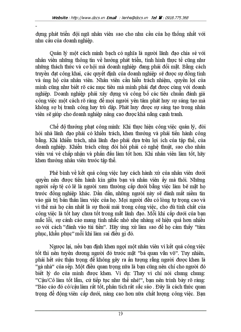 image for page Văn hoá ứng xử trong Doanh nghiệp cấp trên với cấp dưới lt văn hoá gt