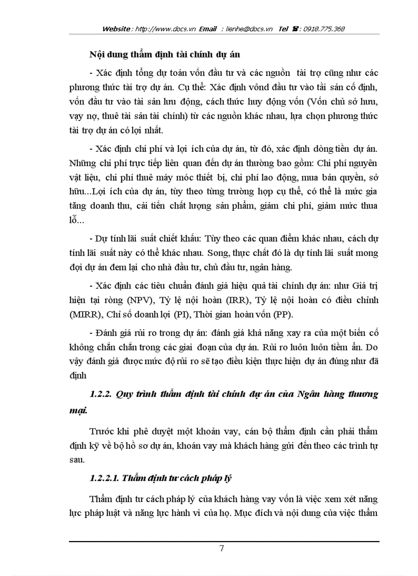 image for page Nâng cao chất lượng thẩm định tài chính dự án cho vay tại Chi nhánh ngânhàng NHNo PTNT AgriBank Tam Trinh