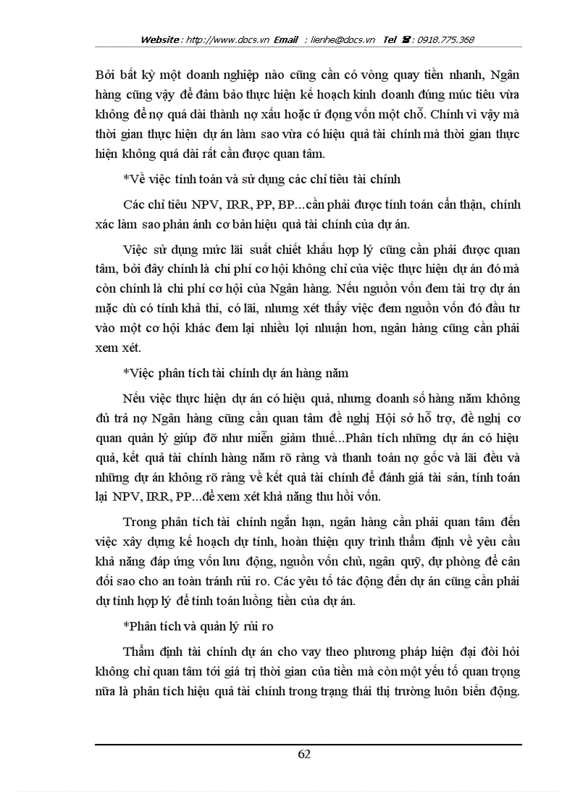image for page Nâng cao chất lượng thẩm định tài chính dự án cho vay tại Chi nhánh ngânhàng NHNo PTNT AgriBank Tam Trinh