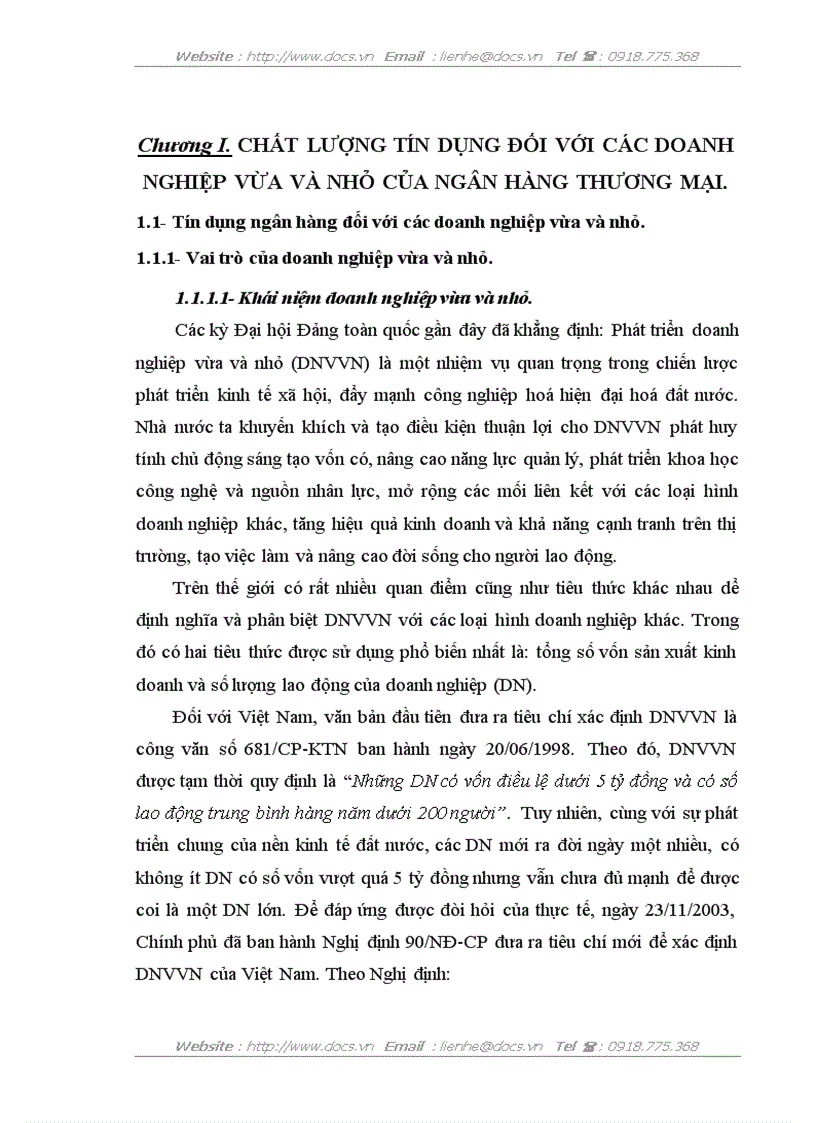 image for page Nâng cao chất lượng tín dụng đối với các doanh nghiệp vừa và nhỏ tại Chi nhánh Ngân hàng Nông nghiệp và Phát triển nông thôn Hà Nộ