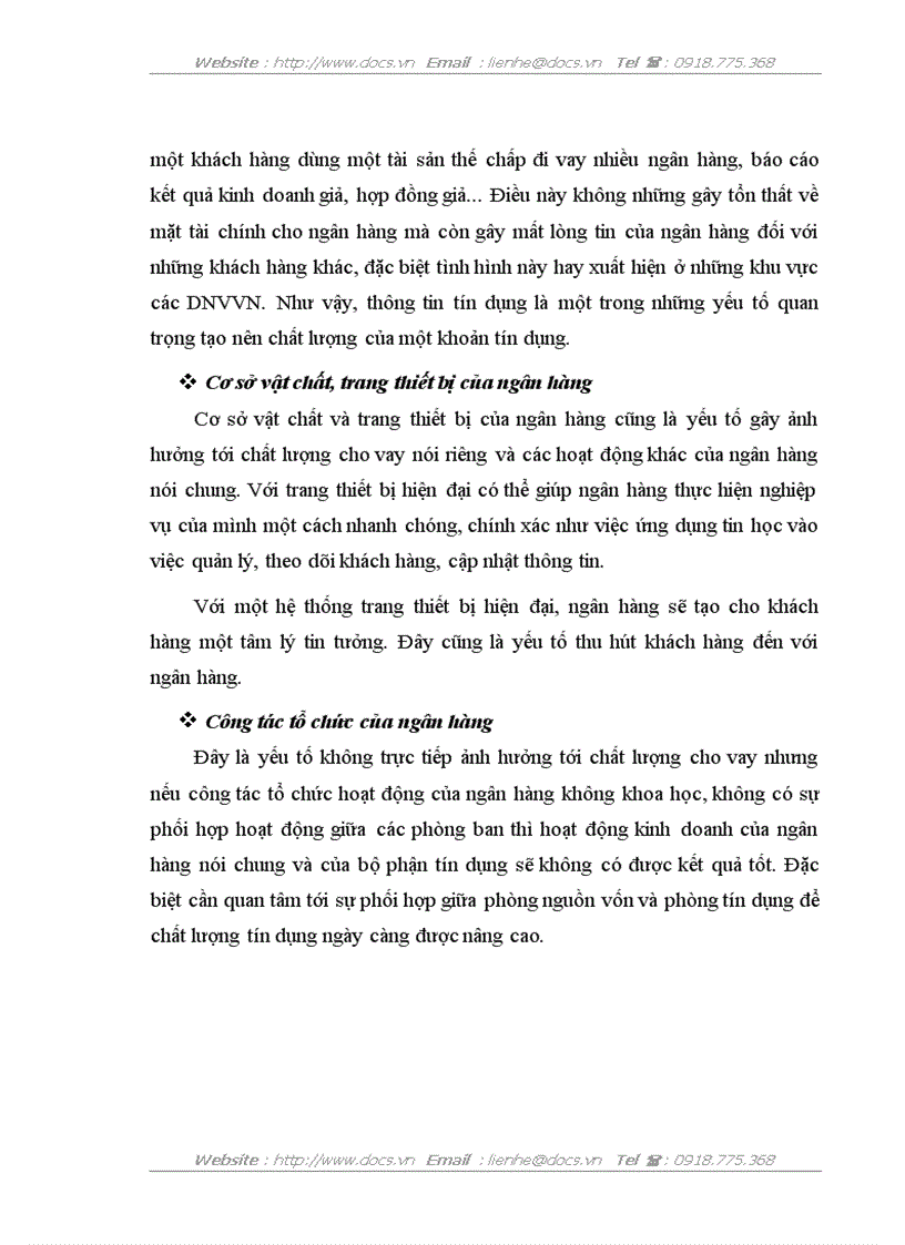 image for page Nâng cao chất lượng tín dụng đối với các doanh nghiệp vừa và nhỏ tại Chi nhánh Ngân hàng Nông nghiệp và Phát triển nông thôn Hà Nộ