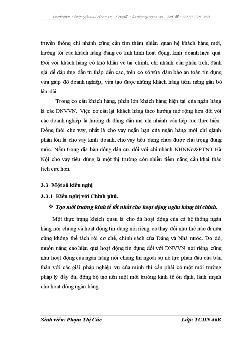 image for page Nâng cao chất lượng tín dụng đối với các doanh nghiệp vừa và nhỏ tại Chi nhánh Ngân hàng Nông nghiệp và Phát triển nông thôn Hà Nộ