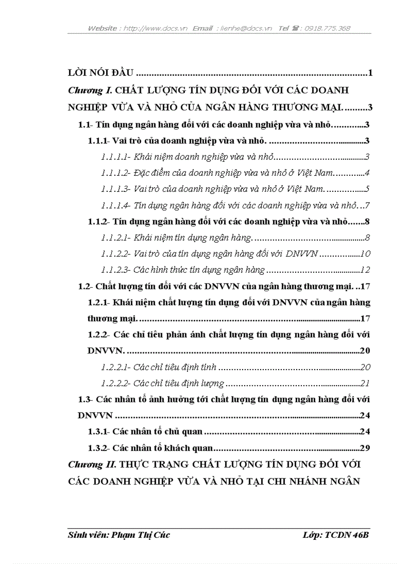image for page Nâng cao chất lượng tín dụng đối với các doanh nghiệp vừa và nhỏ tại Chi nhánh Ngân hàng Nông nghiệp và Phát triển nông thôn Hà Nộ