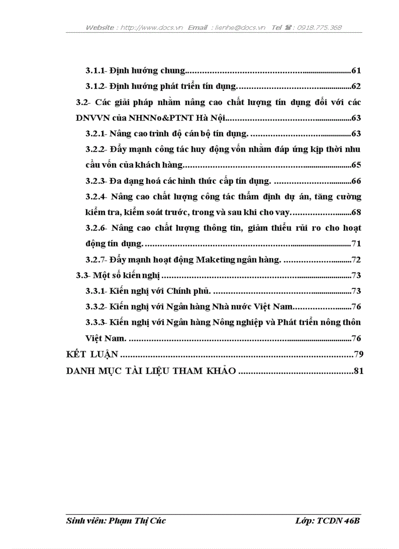 image for page Nâng cao chất lượng tín dụng đối với các doanh nghiệp vừa và nhỏ tại Chi nhánh Ngân hàng Nông nghiệp và Phát triển nông thôn Hà Nộ
