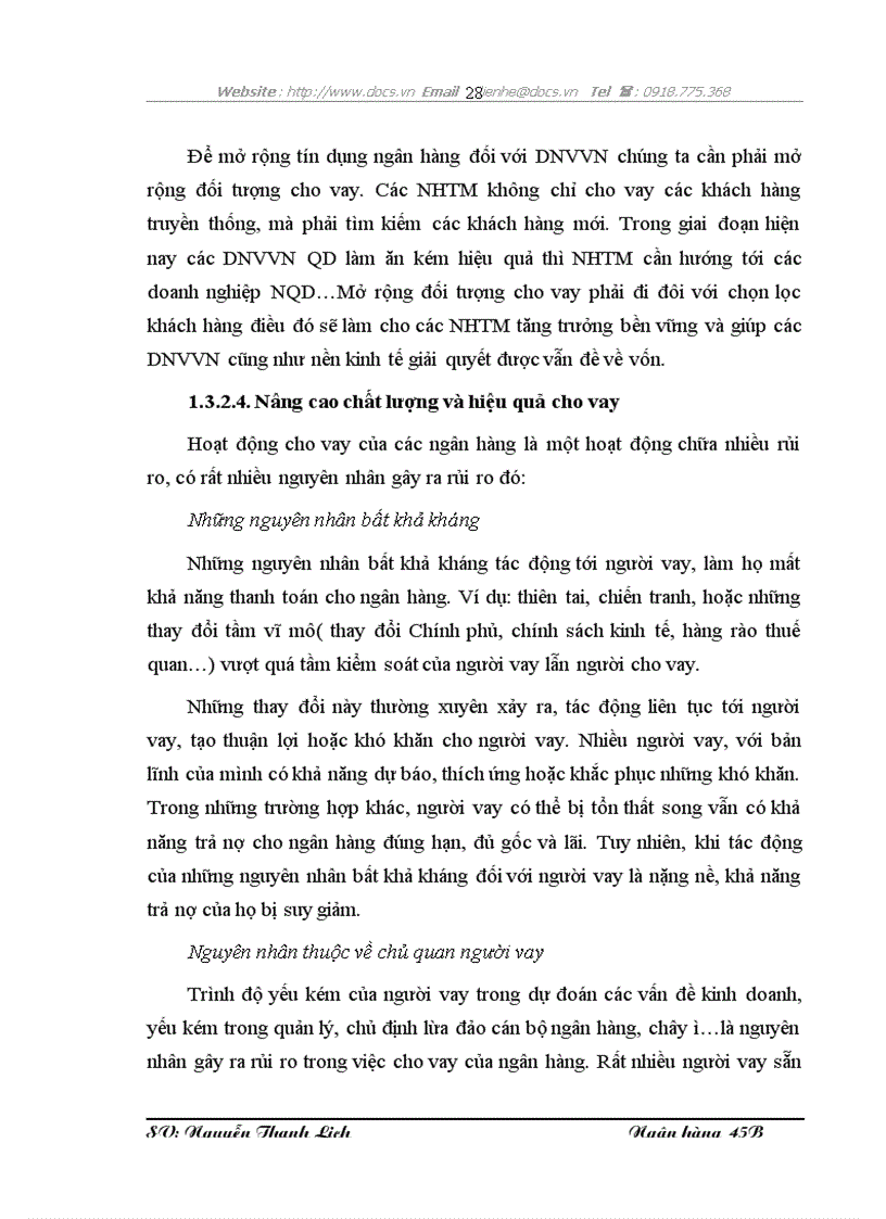 image for page Mở rộng cho vay doanh nghiệp vừa và nhỏ tại chi nhánh ngân hàng nông nghiệp và phát triển nông thôn quận Thanh Xuân