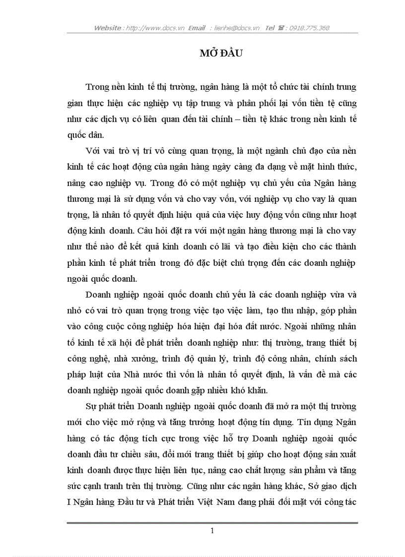 image for page Giải pháp mở rộng hoạt động cho vay đối với doanh nghiệp ngoài quốc doanh tại Sở giao dịch I Ngân hàng Đầu tư và Phát triển Việt Nam