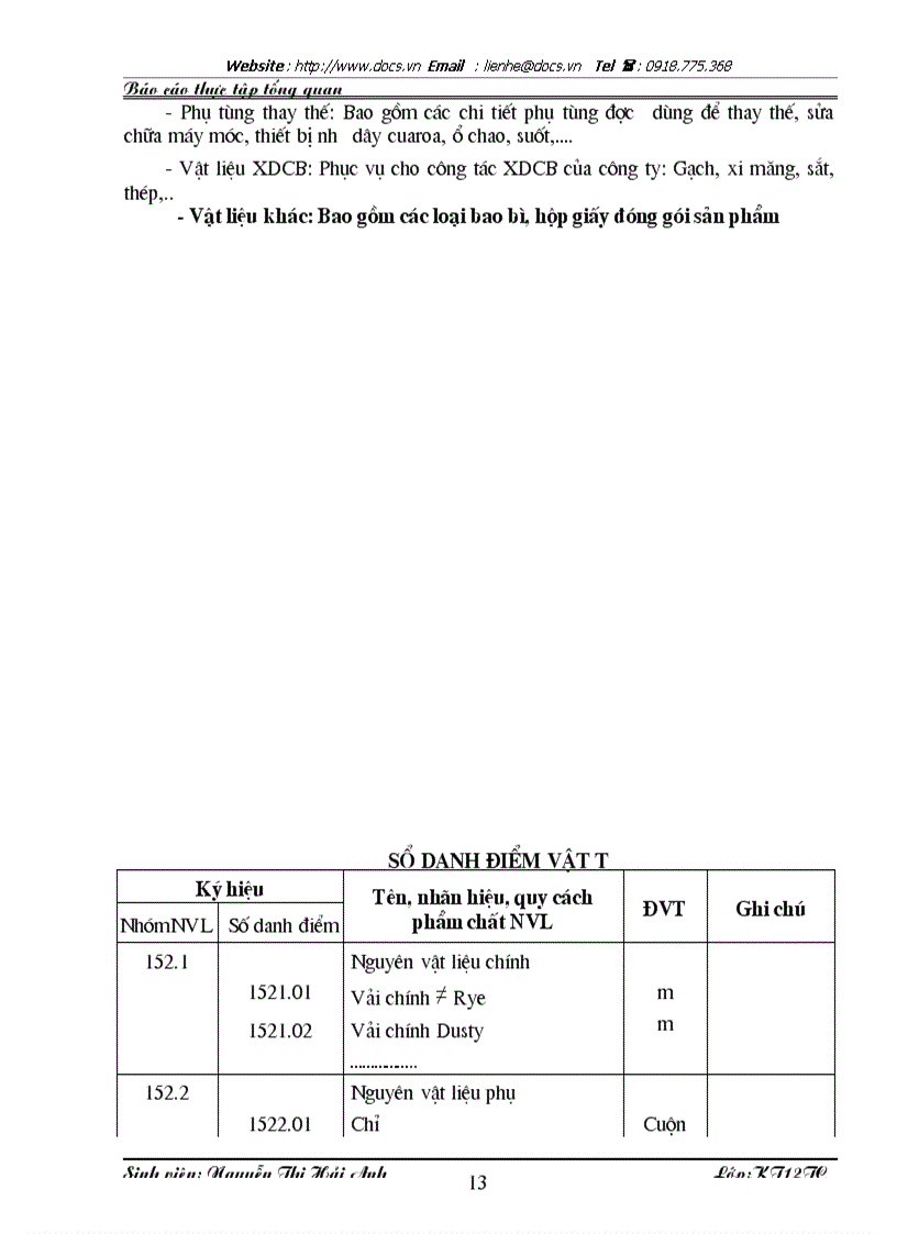 image for page Báo cáo Tại Công ty CP công nghiệp Á Châu lt KT gt