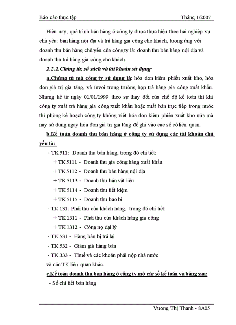 image for page Kế toán bán hàng và xác định kết quả bán hàng tại Công ty cổ phần May Đức Giang