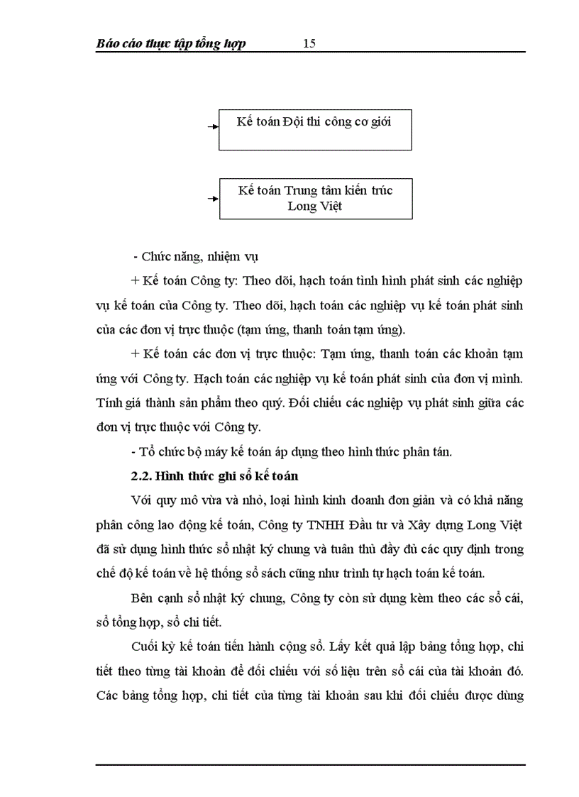 image for page Một số phần hành kế toán chủ yếu tại công ty TNHH Đầu tư và Xây dựng Long Việt