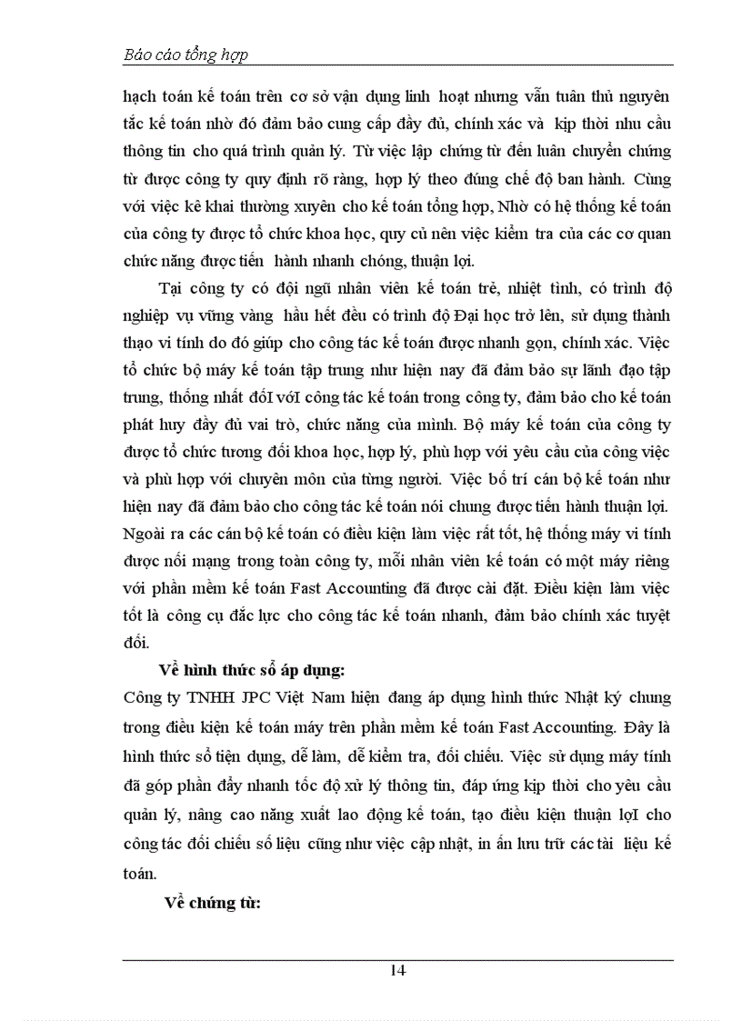 image for page Thực trạng tổ chức bộ máy kế toán và tổ chức công tác kế toán tại công ty tnhh jpc việt nam