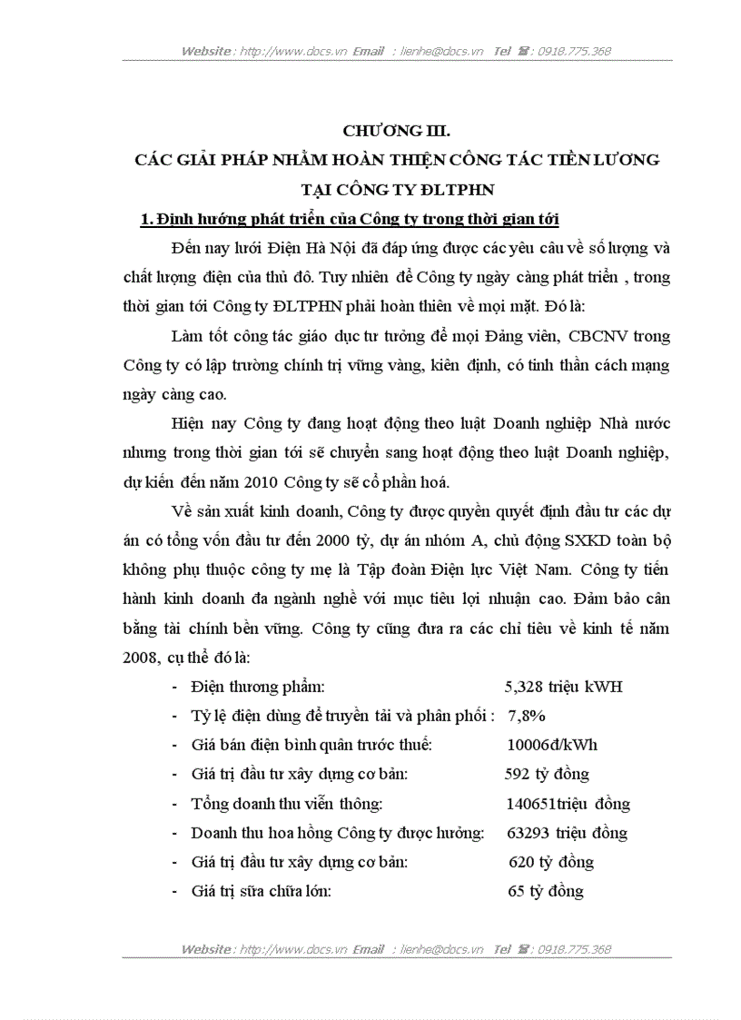 image for page Hoàn thiện công tác tiền lương tại Công ty Điện lực Thành phố Hà Nội