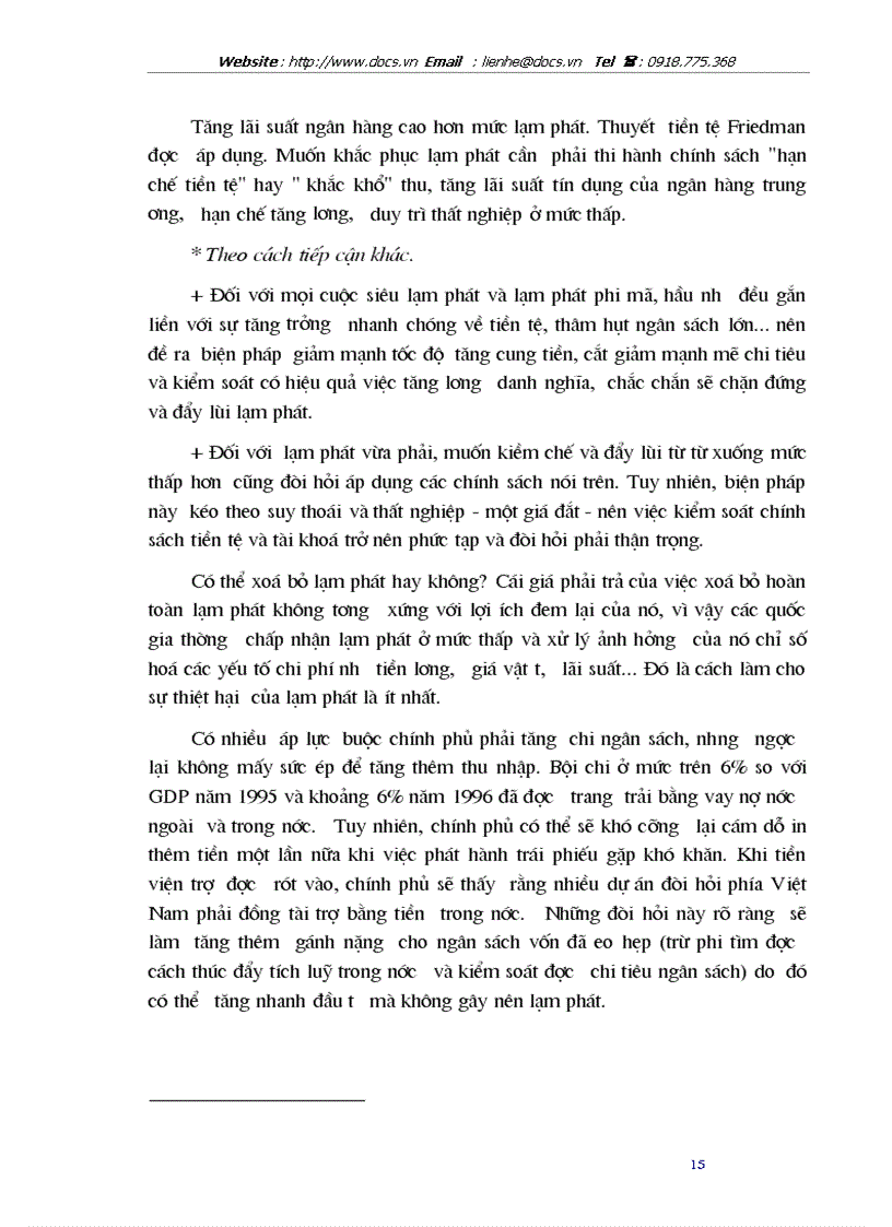 image for page Lạm phát và biện pháp khắc phục ở Việt Nam