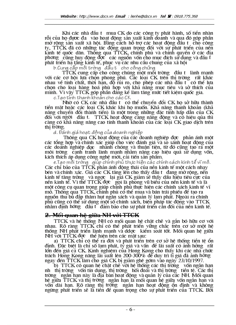 image for page Hoạt động của NHTM trong quá trình hình thành và phát triển TTCK ở Việt Nam