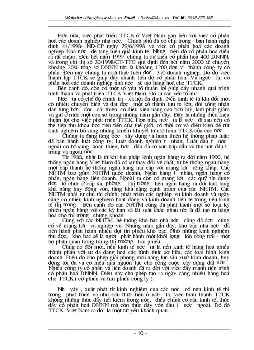 image for page Hoạt động của NHTM trong quá trình hình thành và phát triển TTCK ở Việt Nam