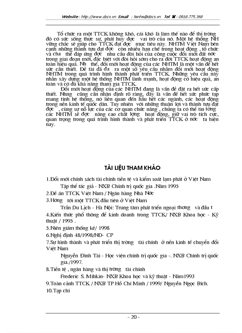 image for page Hoạt động của NHTM trong quá trình hình thành và phát triển TTCK ở Việt Nam