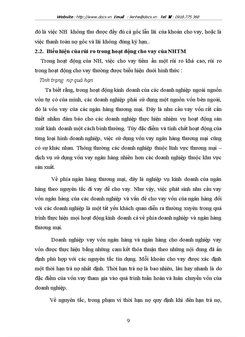 image for page Hạn chế rủi ro trong hoạt động cho vay của các NHTM