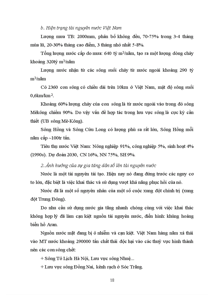 image for page Mối quan hệ giữa dân số tài nguyên môi trường