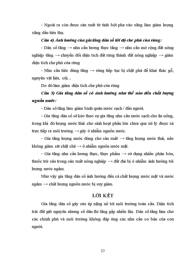 image for page Mối quan hệ giữa dân số tài nguyên môi trường