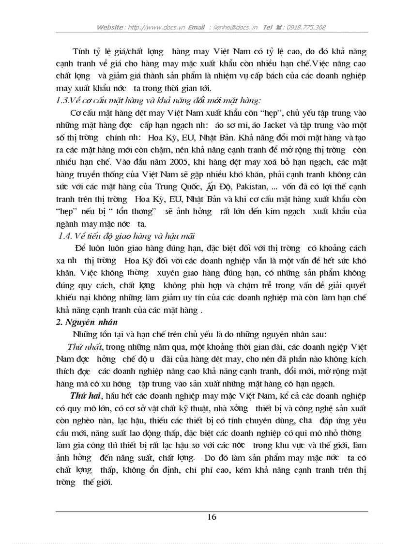 image for page Giải pháp nhằm nâng cao khả năng cạnh tranh của hàng dệt may Việt Nam trên thị trường quốc tế