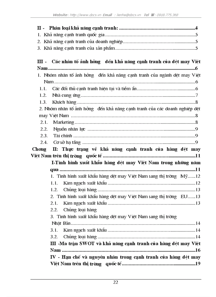 image for page Giải pháp nhằm nâng cao khả năng cạnh tranh của hàng dệt may Việt Nam trên thị trường quốc tế
