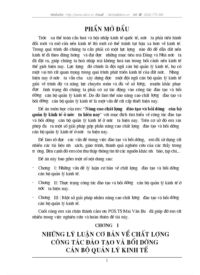 image for page Nâng cao chất lượng đào tạo và bồi dưỡng cán bộ quản lý kinh tế ở nước ta hiện nay