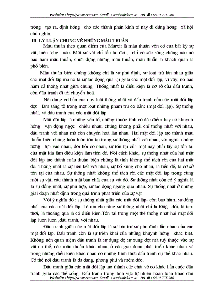 image for page Nghiên cứu những mâu thuẫn chủ yếu trong việc phát triển kinh tế hàng hoá nhiều thành phần ở nước ta hiện nay và giải pháp giải quyết những mâu thuẫn