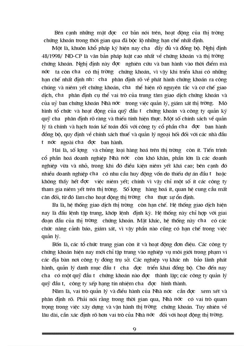 image for page Thực trạng và giải pháp cho sự phát triển của thị trường chứng khoán Việt Nam