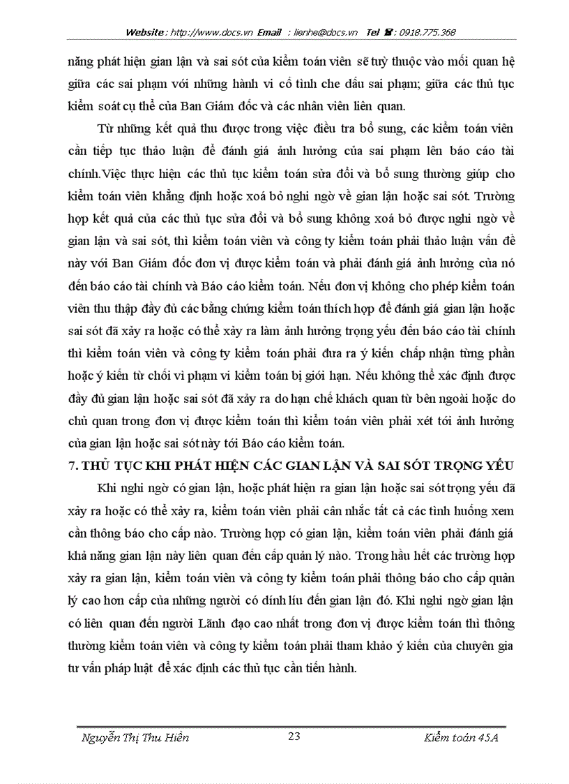 image for page Bàn về gian lận và sai sót với trách nhiệm của kiểm toán viên trong kiểm toán tài chính