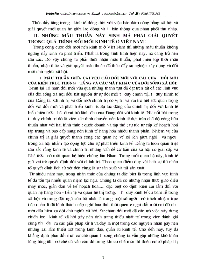 image for page Mâu thuẫn biện chứng trong quá trình đổi mới kinh tế ở nước ta hiện nay