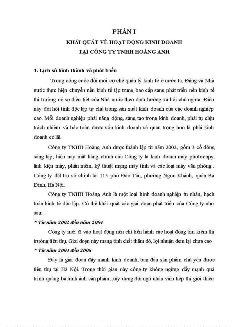 image for page Hoàn thiện công tác kế toán bán hàng và xác định kết quả kinh doanh tại công ty tnhh hoàng anh