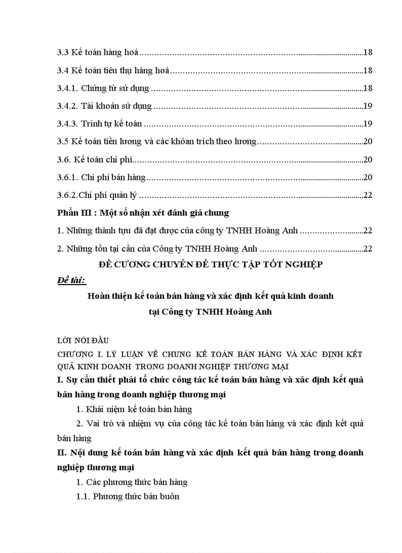 image for page Hoàn thiện công tác kế toán bán hàng và xác định kết quả kinh doanh tại công ty tnhh hoàng anh