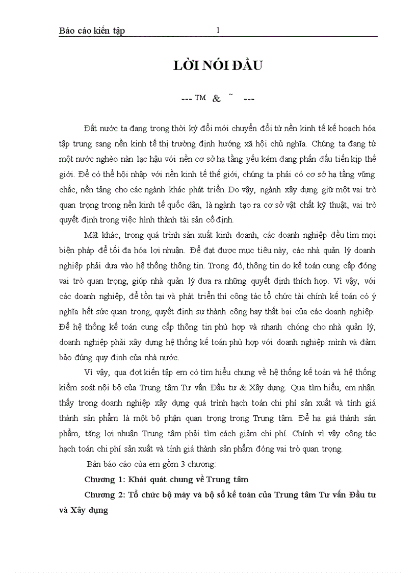 image for page Tổ chức bộ máy và bộ sổ kế toán của Trung tâm Tư vấn Đầu tư và Xây dựng