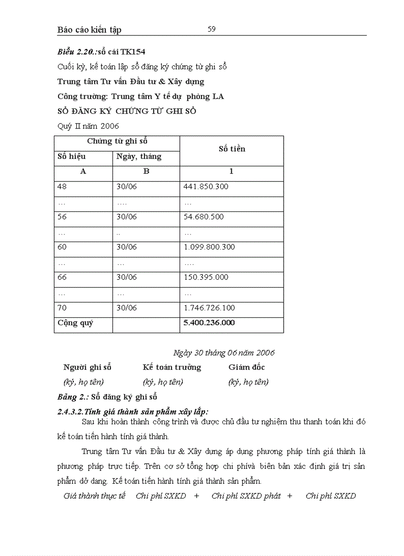 image for page Tổ chức bộ máy và bộ sổ kế toán của Trung tâm Tư vấn Đầu tư và Xây dựng