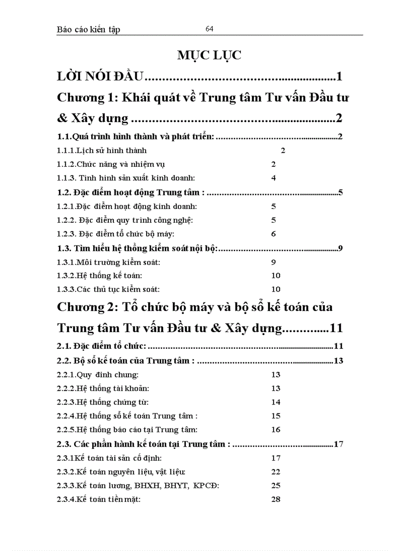 image for page Tổ chức bộ máy và bộ sổ kế toán của Trung tâm Tư vấn Đầu tư và Xây dựng