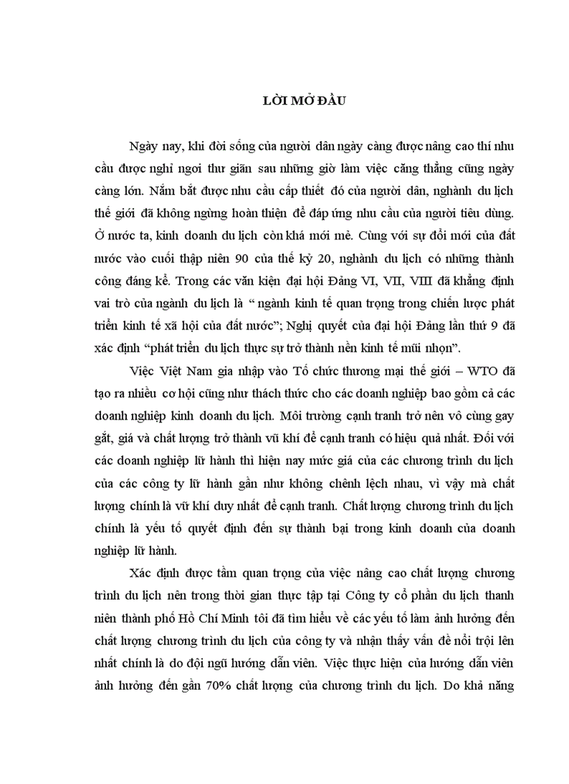 image for page Hoàn thiện công tác tổ chức và quản lý lao động đối với hướng dẫn viên nhằm nâng cao chất lượng chương trình du lịch tại Công ty cổ phần du lịch TPHCM